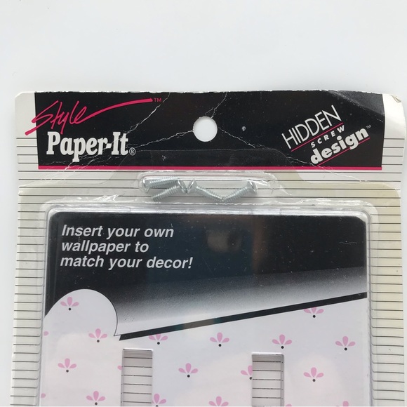 Amerelle Paper-It 2 Toggle Composite Wall Plate Light Switch Plate Wallpaper - Picture 2 of 7